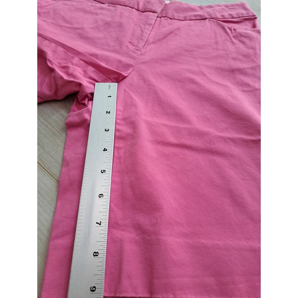 Lilly Pulitzer Callahan Shorts Pink Stretch Cotton Chino Preppy womens size 2